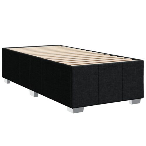Bed Frame with Mattress Set Spring Box Base Black King Single Fabric - Image 8