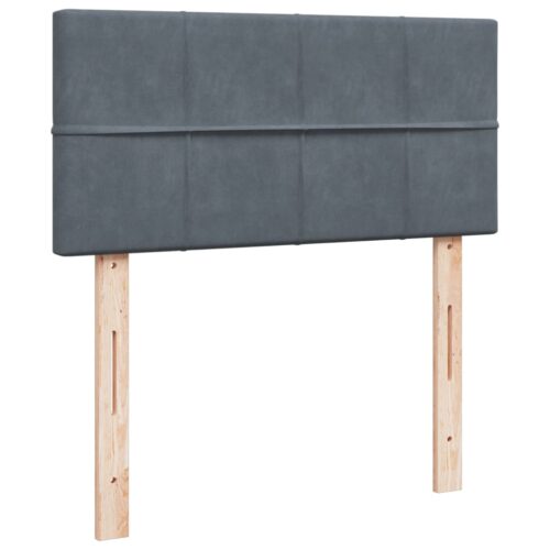 Bed Frame with Mattress Set Spring Box Base Dark Grey King Single Fabric - Image 5