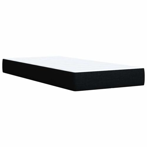Bed Frame with Mattress Set Spring Box Base Black King Single Fabric - Image 7