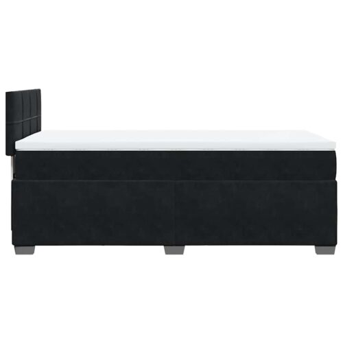 Bed Frame with Mattress Set Spring Box Base Black King Single Fabric - Image 11