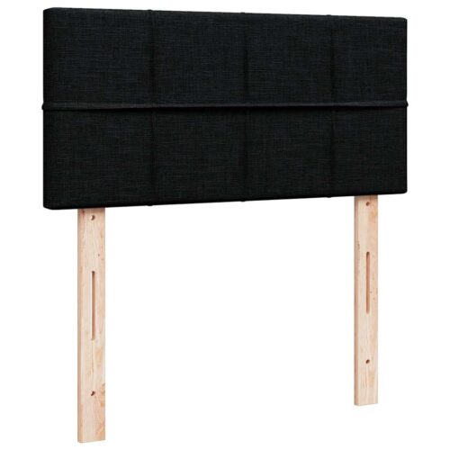 Bed Frame with Mattress Set Spring Box Base Dark Grey King Single Fabric - Image 10
