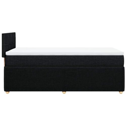 Bed Frame with Mattress Set Spring Box Base Dark Grey King Single Fabric - Image 11