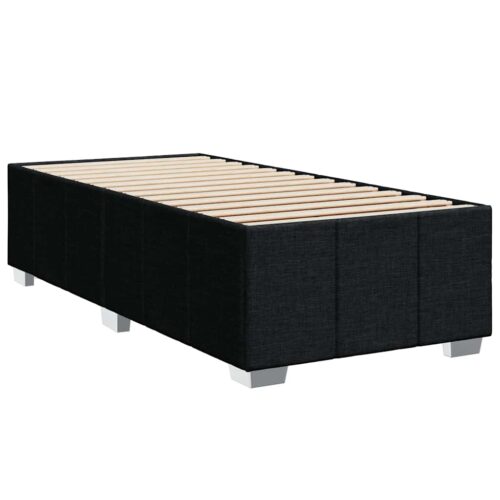 Bed Frame with Mattress Set Spring Box Base Black King Single Fabric - Image 12