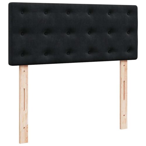 LED Lights Storage Bed Frame with Mattress Set Lift Base Black King Single Velvet - Image 10