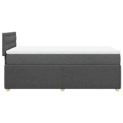 Bed Frame with Mattress Set Spring Box Base Light Grey King Single Fabric - Image 11