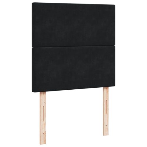 Bed Frame with Mattress Set Spring Box Base Black King Single Velvet - Image 9