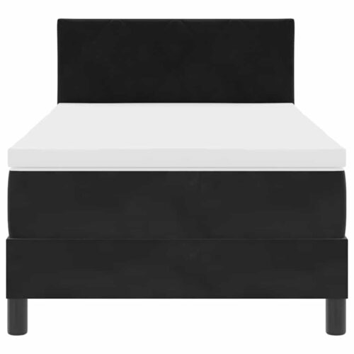 Box Spring Bed Geometric Manual Black, White 203 x 107 x 88cm - Image 8