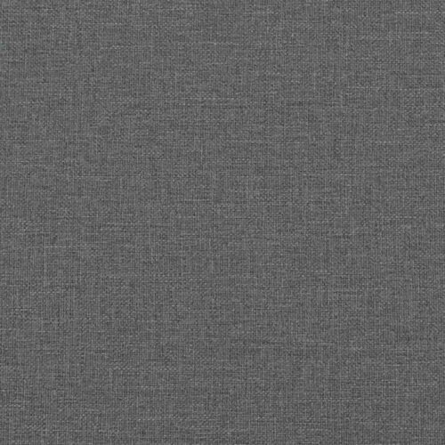 Bed Frame with Mattress Set Spring Box Base Dark Grey King Single Fabric - Image 12