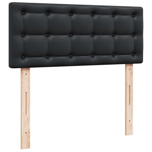 Storage Bed Frame with Mattress Set Lift Base Black King Single Faux Leather - Image 9
