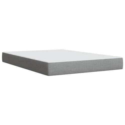 Bed Frame with Mattress Set Spring Box Base Dark Grey Double Fabric - Image 6