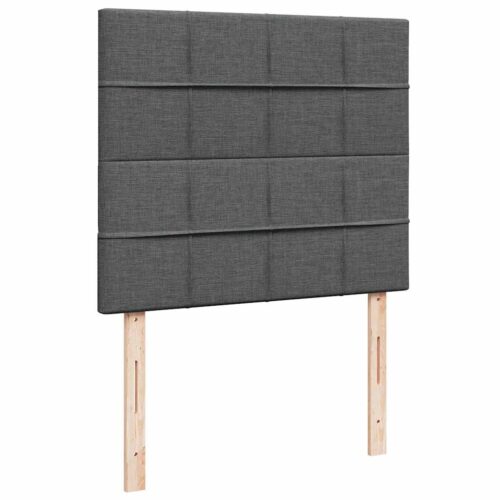 Storage Bed Frame with Mattress Set Lift Base Dark Grey King Single Fabric - Image 9