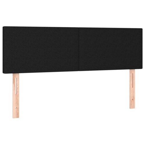 Bed Frame with Mattress Set Spring Box Base Black 153x203cm Queen Size Fabric - Image 7