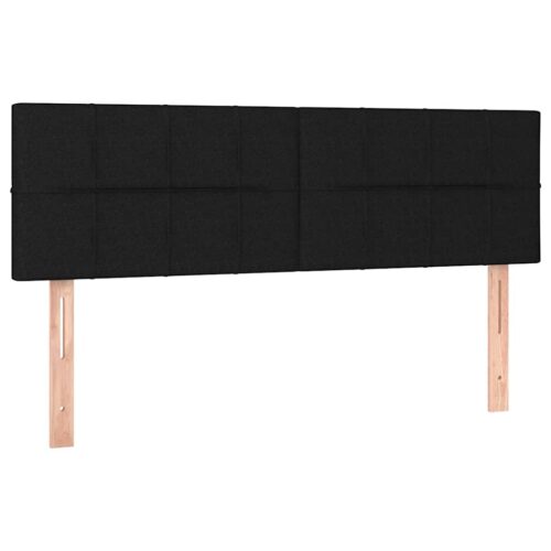 Bed Frame with Mattress Set Spring Box Base Black 153x203cm Queen Size Fabric - Image 7