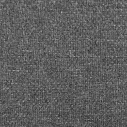 Bed Frame with Mattress Set Spring Box Base Dark Grey 153x203cm Queen Size Fabric - Image 10