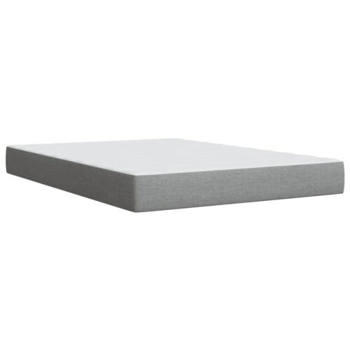 Bed Frame with Mattress Set Spring Box Base Dark Grey Double Fabric - Image 7