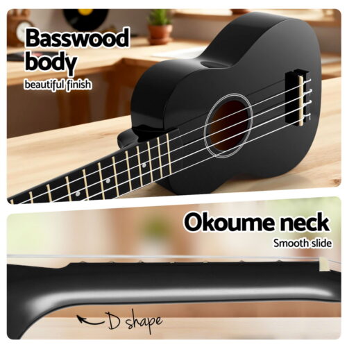 Alpha Ukulele 21 Inch Basswood Beginner - Image 4