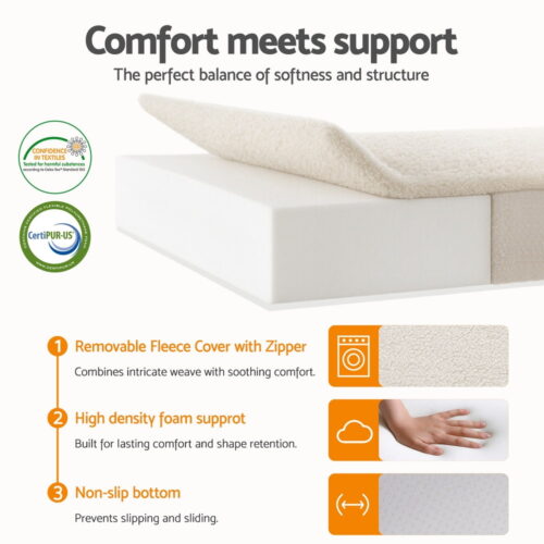 Giselle Bedding Foldable Mattress Fleece Portable 3-fold Folding Foam Mattresses - Image 5