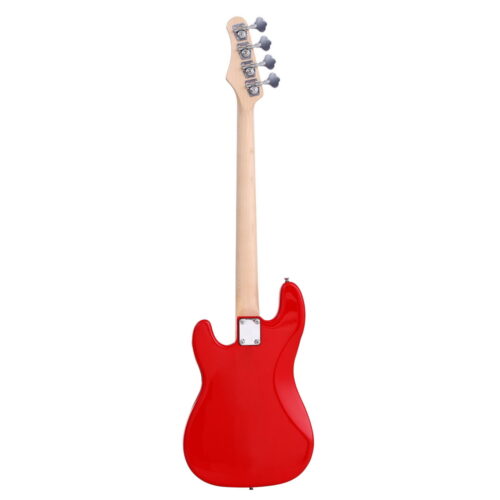 Alpha Electric Guitar Bass 47 Inch Red Beginner Wood Pickup - Image 3