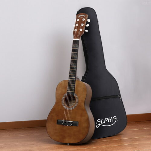 Alpha 31" Steel String Acoustic Guitar Portable with Gig Bag - Image 7
