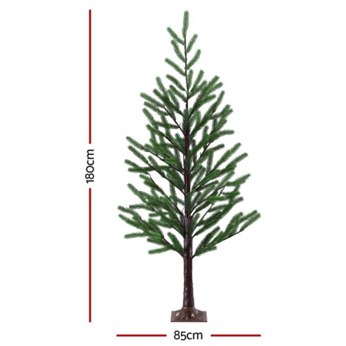 Jingle Jollys Christmas Tree 1.8M Pre-lit LED Xmas Tree 8 Modes Party Decoration - Image 2