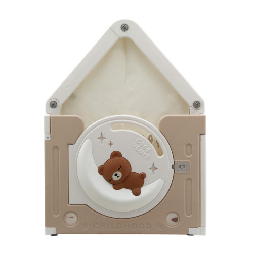 Keezi Kids Play Tent Playhouse Castle with Floor Mat 85CMX113CM - Image 3