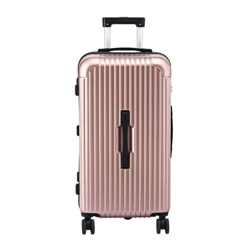 Wanderlite 28" Trunk Luggage Suitcase Travel 5 Wheels Type-C Port TSA Rose Gold - Image 3