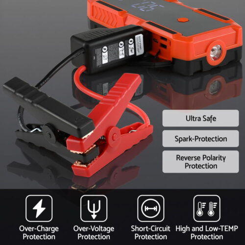 Giantz 3000A Portable Car Jump Starter 12V Lithium Battery Booster Pack Power Bank Jumper Cables - Image 5