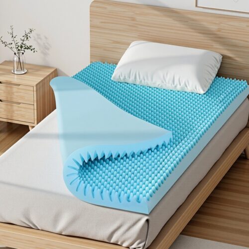 Giselle 8cm Memory Foam Mattress Topper Gel Egg Crate Foam Bamboo Single - Image 7