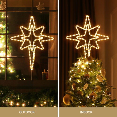 Jingle Jollys Christmas Lights 57cm Bethlehem Star 90 LED Xmas Decorations Motif - Image 4