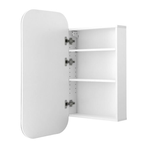 Cefito Bathroom Mirror Cabinet Medicine Shaving Arch Wall Hung 450x900mm White - Image 3