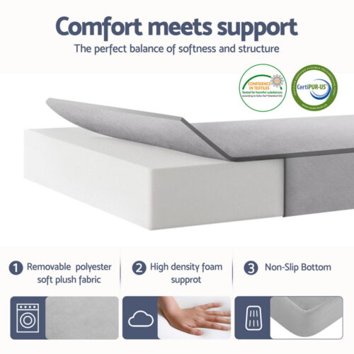Giselle Foldable Mattress Folding Sofa Bed 4-fold Sleeping Camping Cushion Mat - Image 4