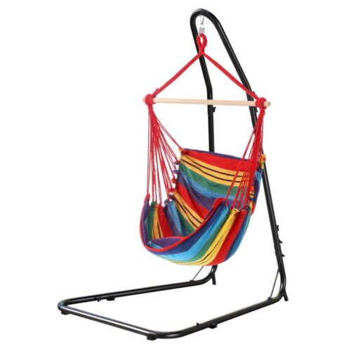 Gardeon Hammock Chair with Heavy Duty Steel Stand - Image 3