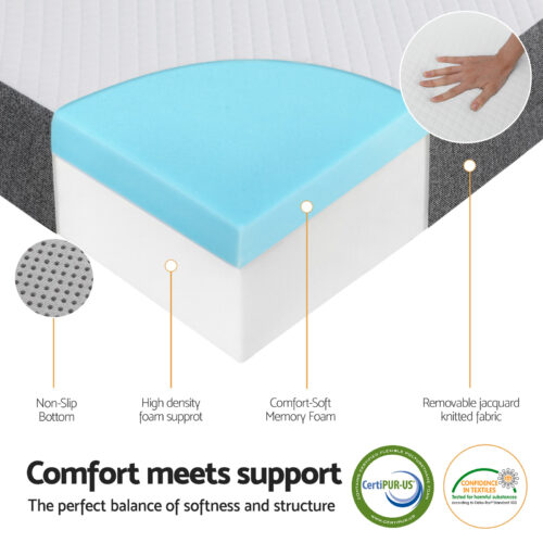Giselle Bedding Foldable Mattress Folding Sofa Bed Tri-Fold Memory Foam Tencel Queen - Image 5