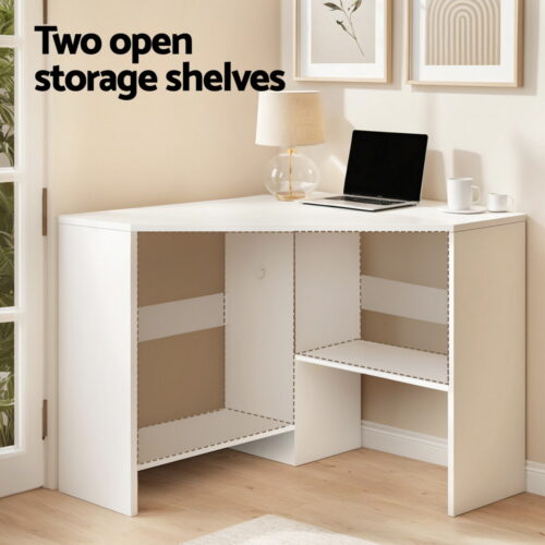 Artiss Corner Computer Desk Shelves CPU Stand L-shape Home Office Workstation Desks - Image 5