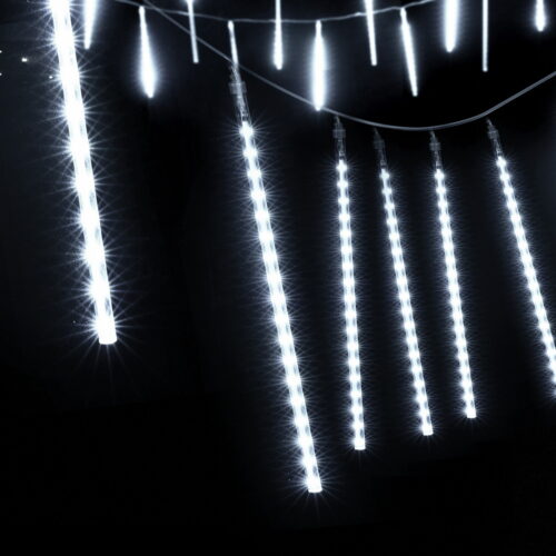 Jingle Jollys 7M Christmas Shower Lights Decor 288 LED Icicle Falling Meteor - Image 3