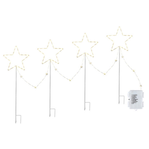 Jingle Jollys 4 PCS Christmas Lights Path Ground Light Garden Decorations 144 LED - Image 8