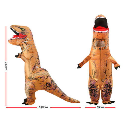 Inflatable Dinosaur Costume T-Rex Adult Suit Blow Up Party Fancy Dress Halloween Xmas Cosplay - Image 3