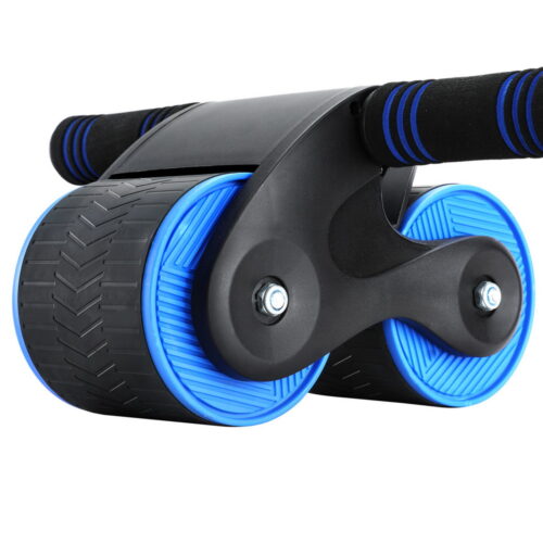 Everfit Ab Roller Automatic Rebound Abdominal Wheel Home Gym Workout Blue - Image 3