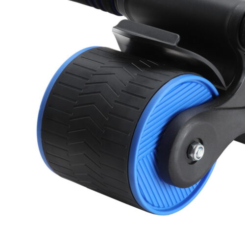Everfit Ab Roller Automatic Rebound Abdominal Wheel Home Gym Workout Blue - Image 4