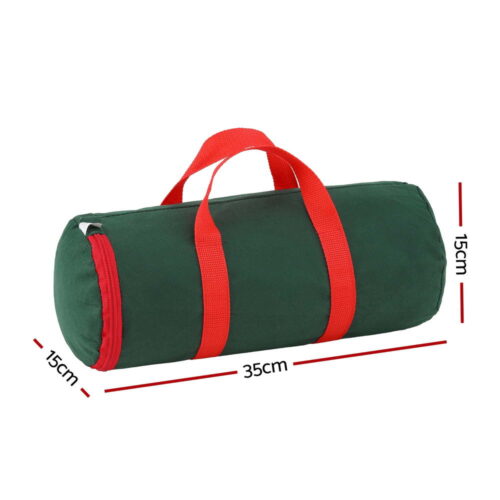 Jingle Jollys Christmas Baubles Storage Bag Xmas Ornaments Bag Container Green - Image 2