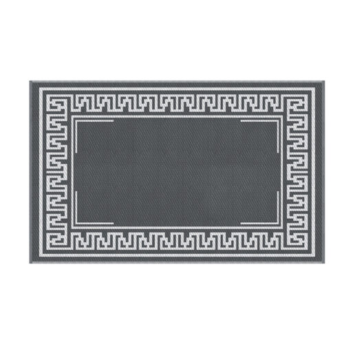 Gardeon Outdoor Rugs 152x244cm Large Carpet Reversible Area Mat PP Dual-Sided Patio Rug Greek Key - Image 3
