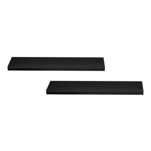 Artiss Floating Wall Shelf Set of 2 Black 90CM - Image 3