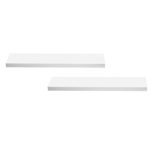 Artiss Floating Wall Shelf Set of 2 White 90CM - Image 2