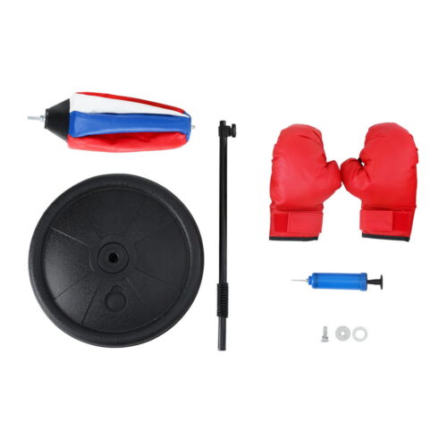 Everfit Kids Punching Bag Stand Set Adjustable 76-112cm with Gloves & Pump - Image 3