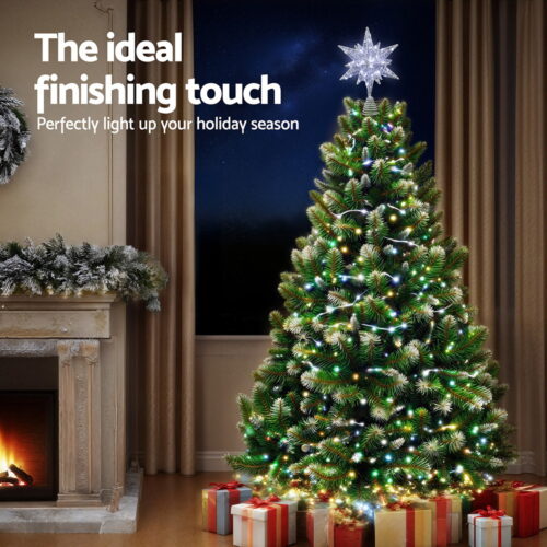 Jingle Jollys 3D Christmas Tree Topper Star LED Decorations Xmas Party Timer - Image 6