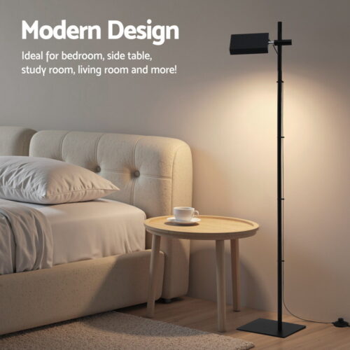 Artiss LED Floor Lamp, Modern Reading Lamp 360～ Rotating Adjustable Light Head,12W Standing Lamp for Living Room, Bedroom Office - Image 5