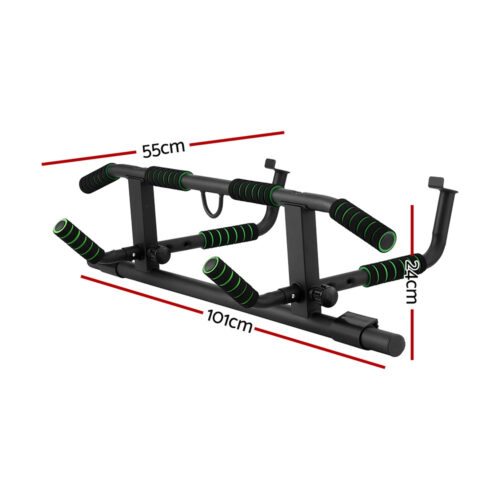 Multi-Grip Pull Up Bar Doorway Chin Up Horizontal Bar Home Gym Workout 101cm Length - Image 2