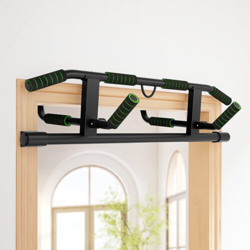 Multi-Grip Pull Up Bar Doorway Chin Up Horizontal Bar Home Gym Workout 101cm Length - Image 7