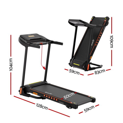 Everfit Treadmill Electric Home Gym Fitness Exercise Equipment Incline 390mm - Image 2