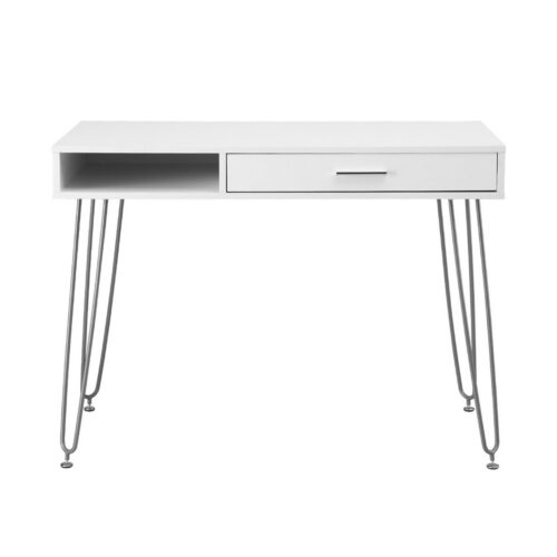 Artiss Computer Desk Drawer Cabinet Home Office Desks Workstation 100cm White - Image 3
